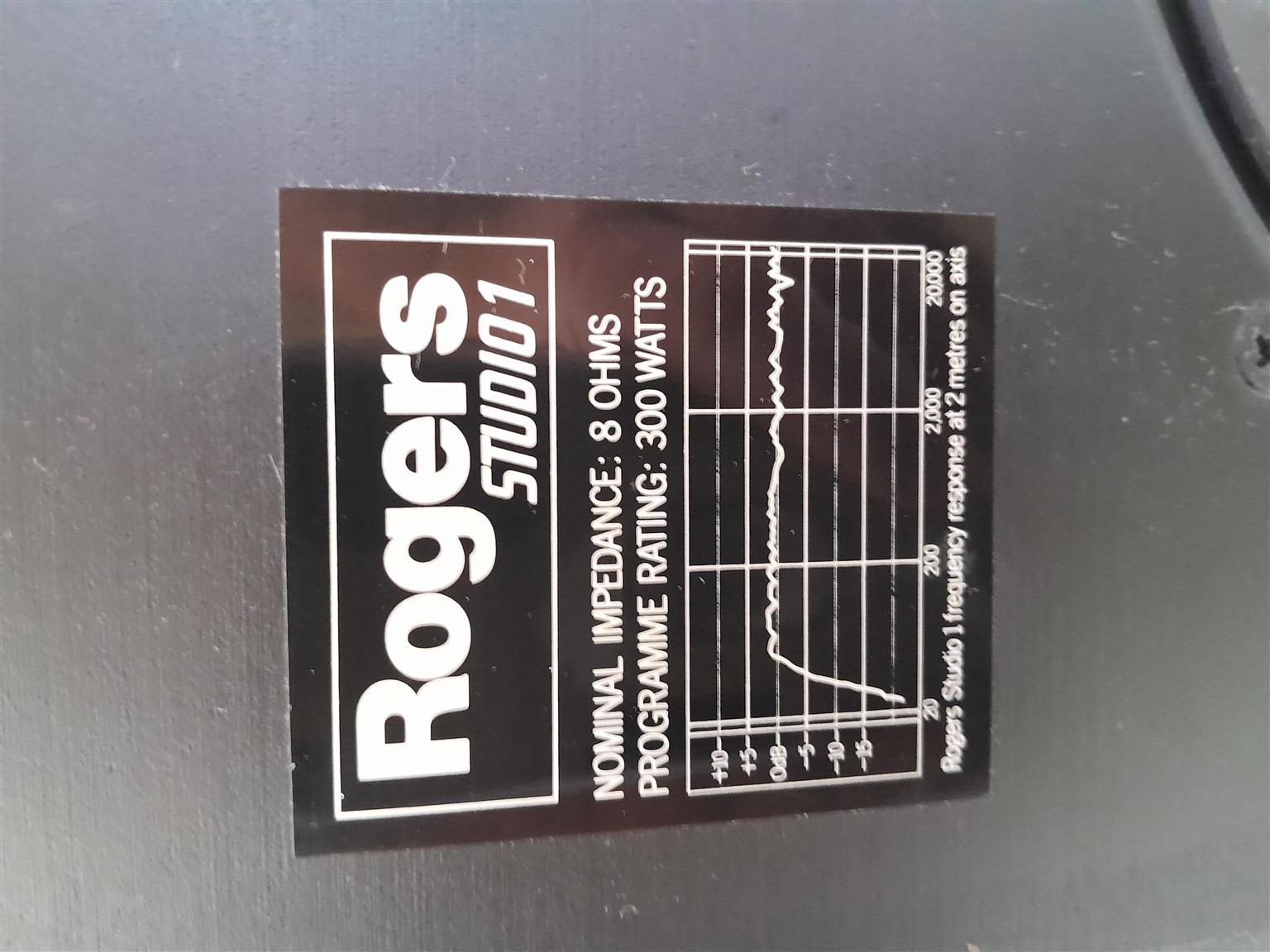 Vintage Roger's Studio 1 spiekers