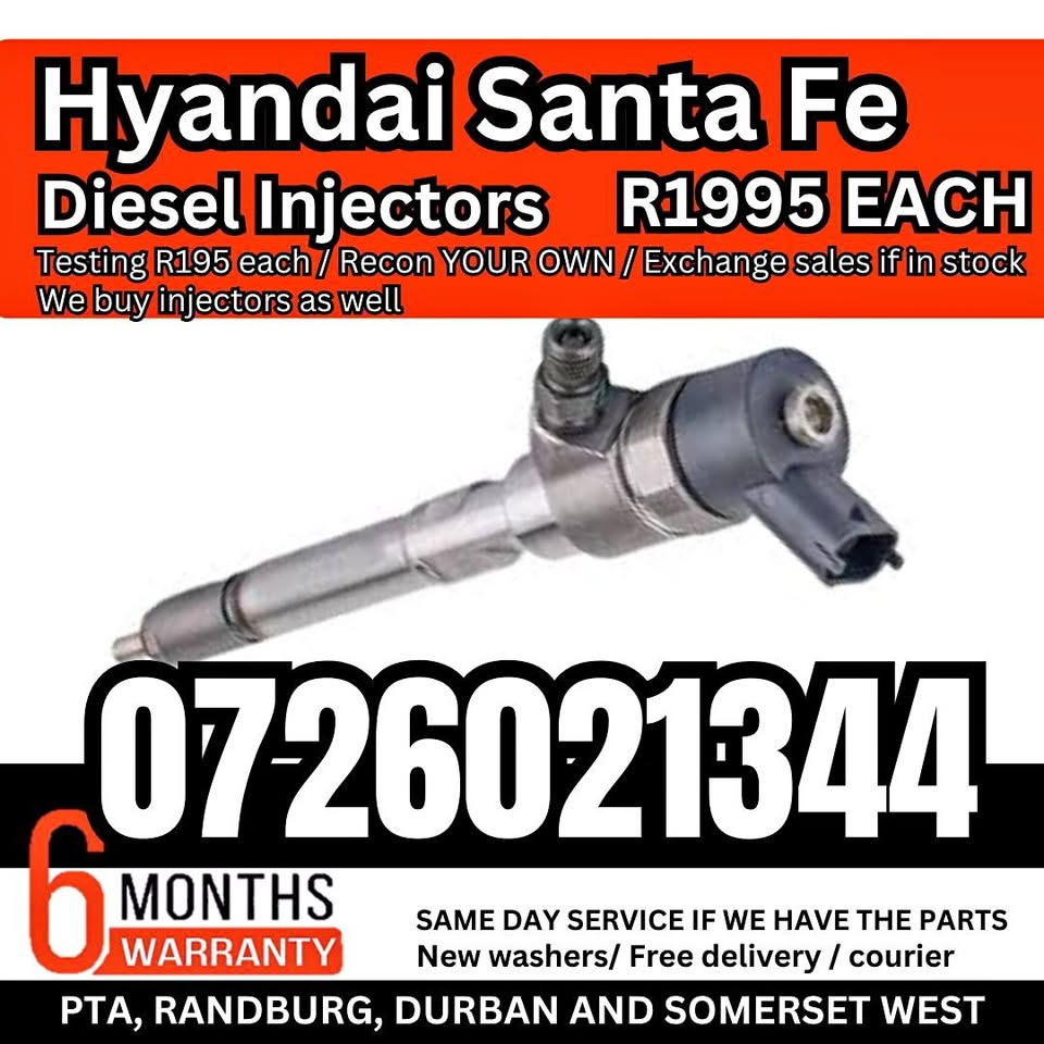 Hyundai Santa Fe diesel injectors for sale - Private Seller