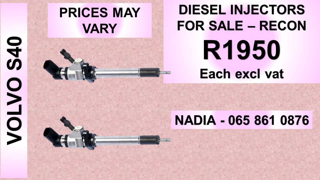 VOLVO S40 DIESEL INJECTORS FOR SALE OR TO RECON - Private Seller VOLVO S40 DIESEL INJECTORS FOR SALE OR TO RECON - Private Seller