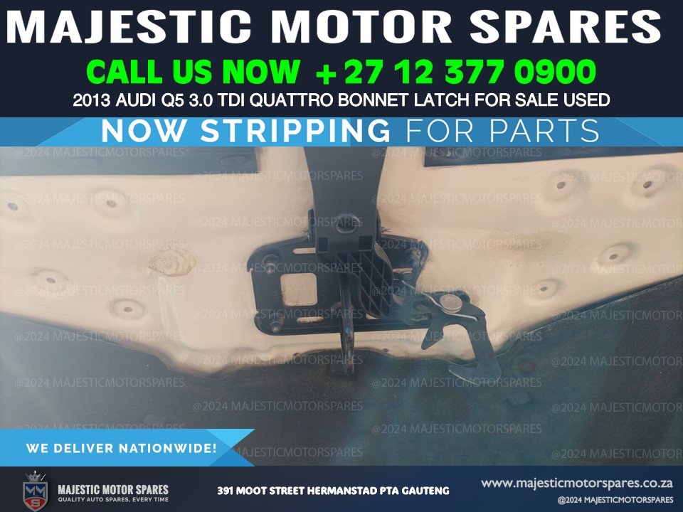 Audi Q5 3.0 TDI Quattro Bonnet Latch (Second Hand) for sale - Private Seller Audi Q5 3.0 TDI Quattro Bonnet Latch (Second Hand) for sale - Private Seller