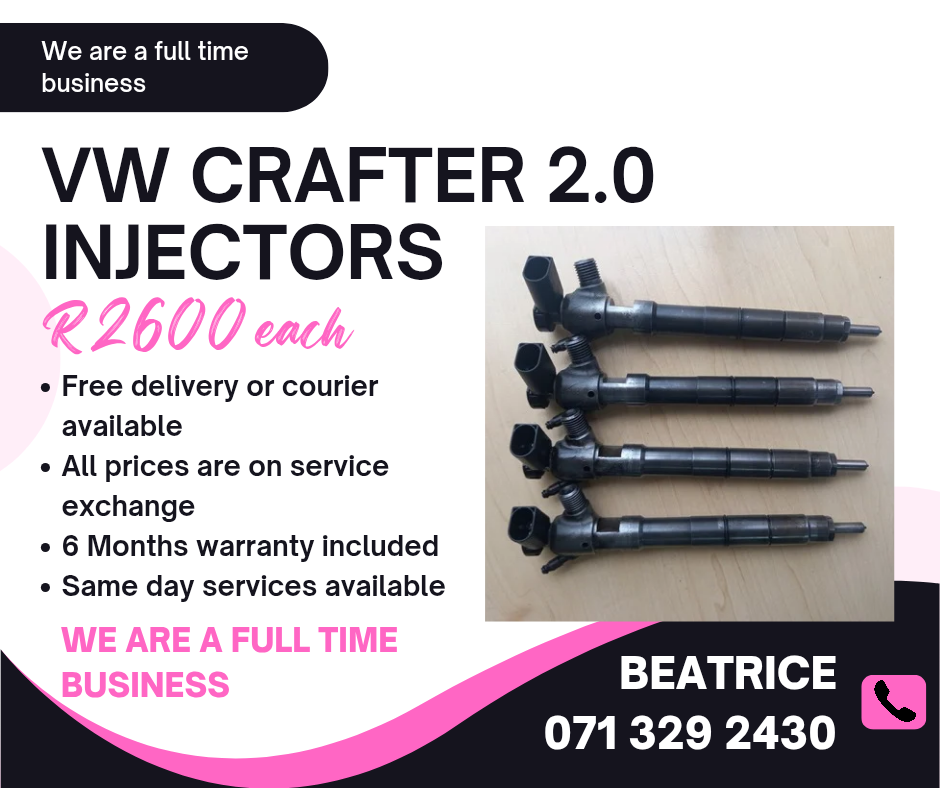 VW CRAFTER 2.0 DIESEL INJECTORS FOR SALE WITH WARRANTY - Private Seller VW CRAFTER 2.0 DIESEL INJECTORS FOR SALE WITH WARRANTY - Private Seller