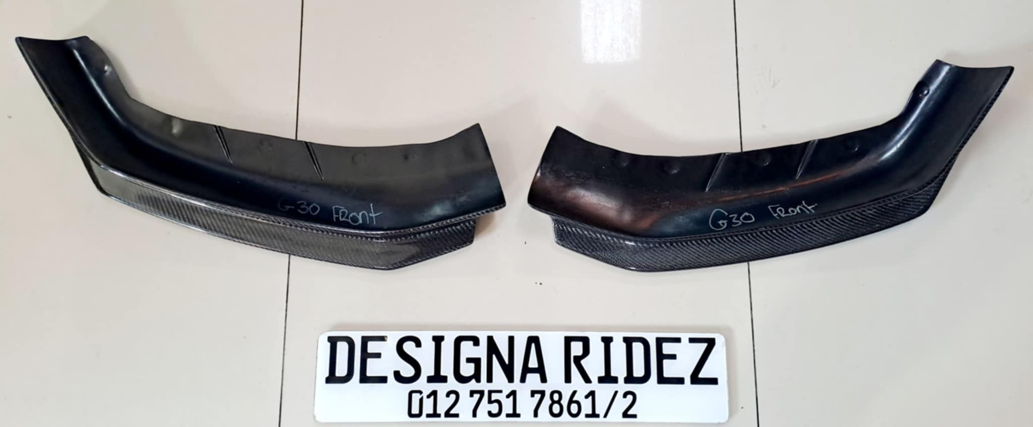 BMW G30 CARBON FRONT SPLITTERS AND REAR BUMPER CARBON CENTRE LIP PIECE NEW - Private Seller BMW G30 CARBON FRONT SPLITTERS AND REAR BUMPER CARBON CENTRE LIP PIECE NEW - Private Seller