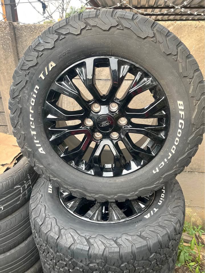 Ford Ranger Thunder 18” Mag Rims (With Used Tyres) - Private Seller Ford Ranger Thunder 18” Mag Rims (With Used Tyres) - Private Seller
