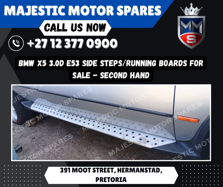 BMW X5 3.0D E53 Side Steps / Running Boards for Sale – Second-Hand! - Private Seller BMW X5 3.0D E53 Side Steps / Running Boards for Sale – Second-Hand! - Private Seller
