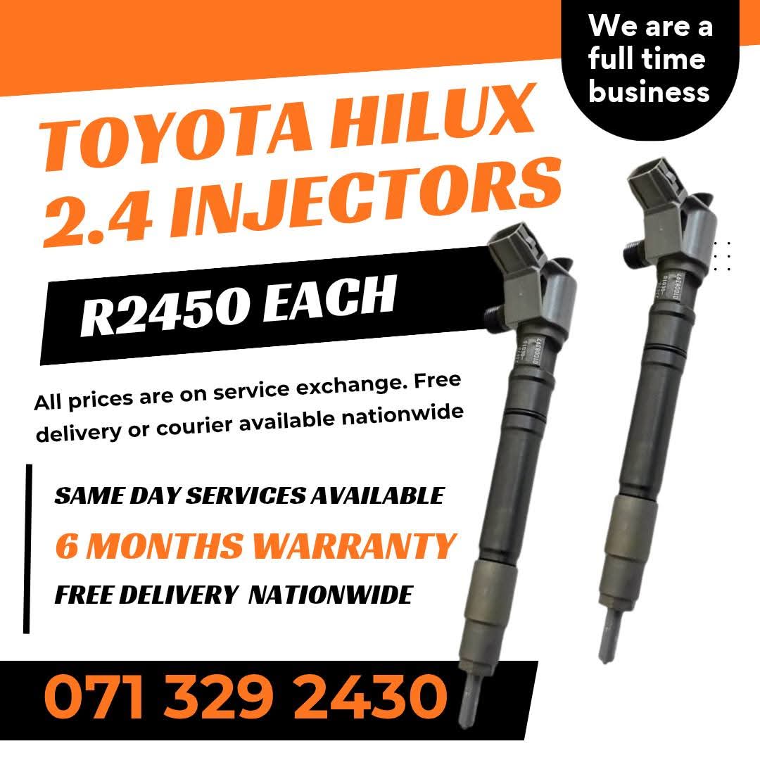 TOYOTA HILUX 2.4 INJECTORS FOR SALE WITH WARRANTY INCLUDED - Private Seller TOYOTA HILUX 2.4 INJECTORS FOR SALE WITH WARRANTY INCLUDED - Private Seller