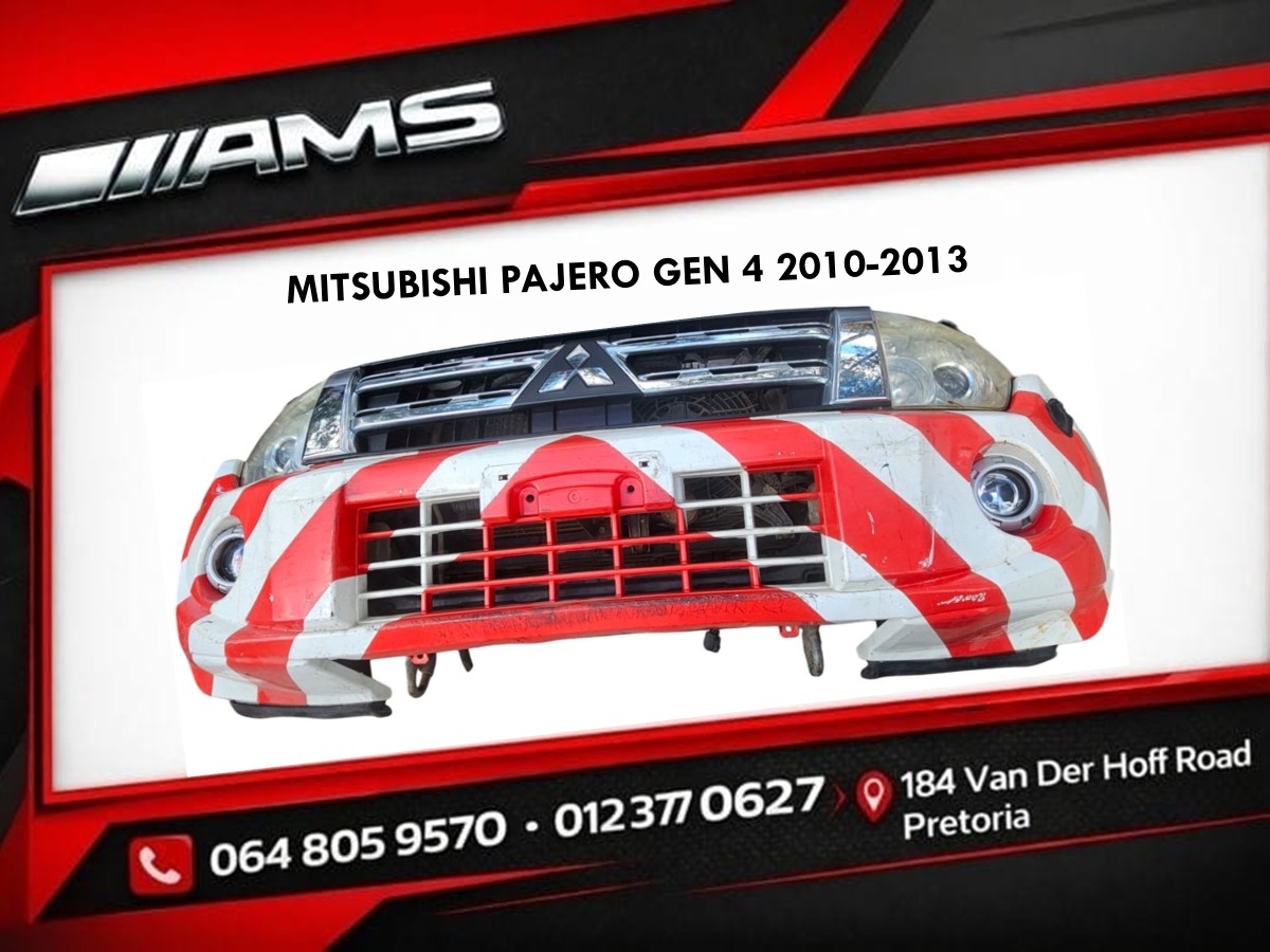 Used Mitsubishi Pajero Gen 4 2014 Nose Cut Bumper - Private Seller Used Mitsubishi Pajero Gen 4 2014 Nose Cut Bumper - Private Seller