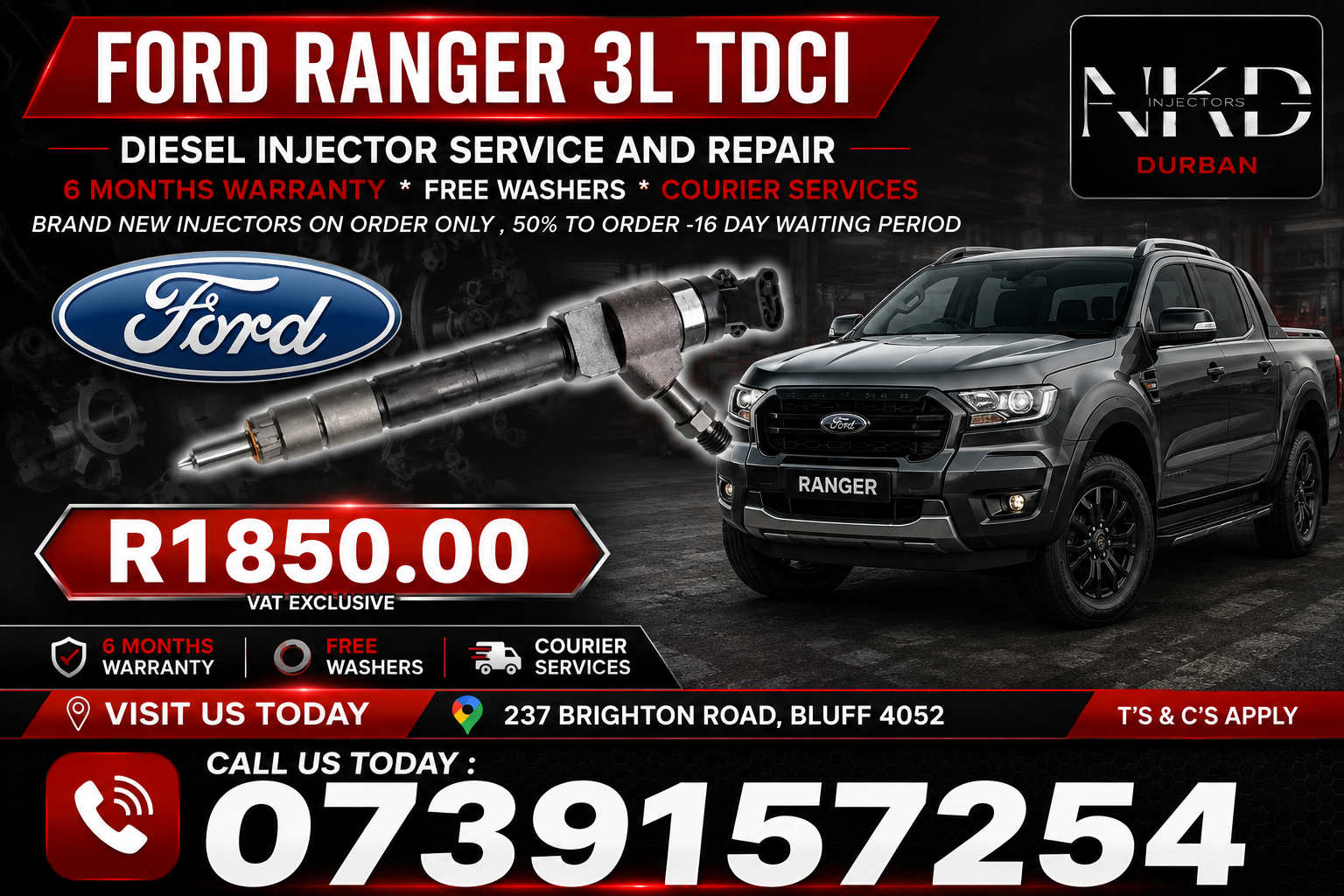 Ford_Ranger_3.0L_Diesel_Fuel_Injectors - Private Seller Ford_Ranger_3.0L_Diesel_Fuel_Injectors - Private Seller