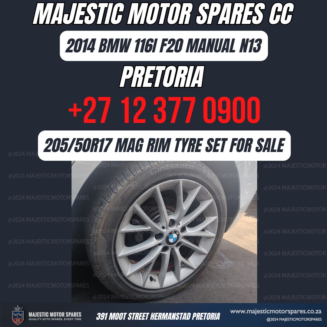 2014 BMW 116i F20 205/50R17 Mag Rim Tire Set for Sale used 2014 BMW 116i F20 205/50R17 Mag Rim Tire Set for Sale used