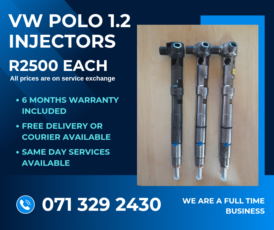 VW POLO 1.2 DIESEL INJECTORS FOR SALE WITH WARRANTY - Private Seller VW POLO 1.2 DIESEL INJECTORS FOR SALE WITH WARRANTY - Private Seller