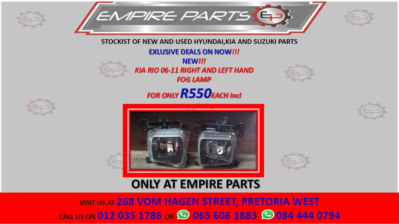 KIA RIO 06-11 RIGHT AND LEFT HAND FOG LAMP - Private Seller