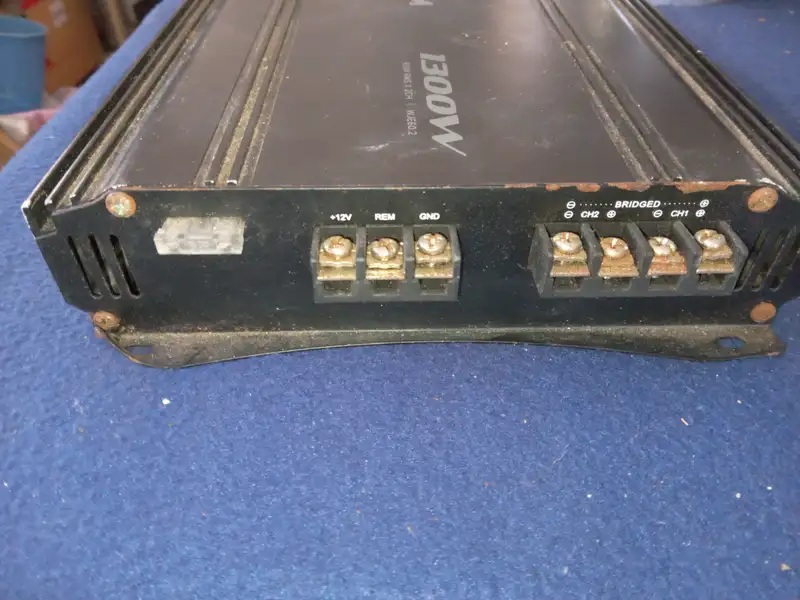 OHM 1300 Watt Car Amplifier twin channel with bridging options