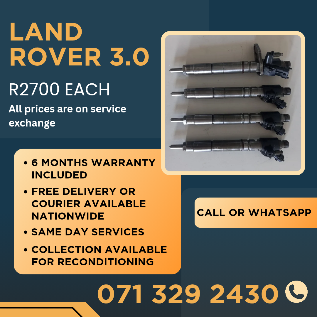 LAND ROVER 3.0 DIESEL INJECTORS FOR SALE WITH WARRANTY - Private Seller LAND ROVER 3.0 DIESEL INJECTORS FOR SALE WITH WARRANTY - Private Seller