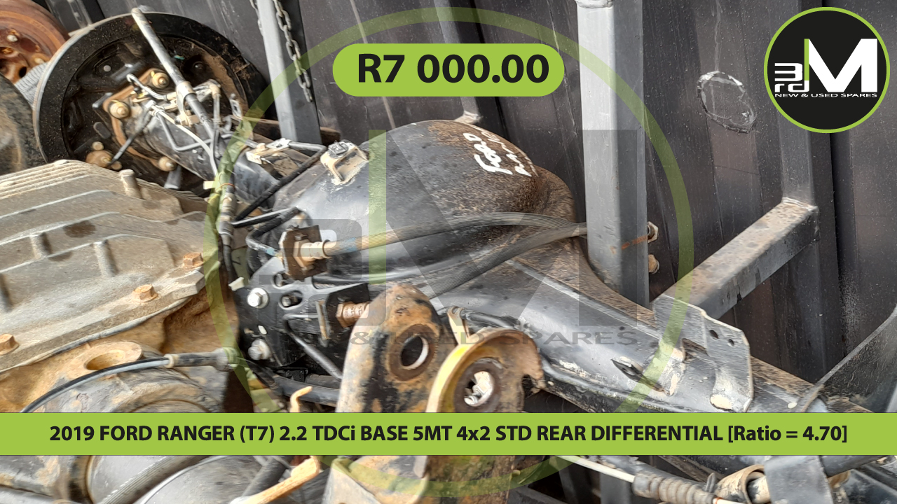 2019 FORD RANGER (T7) 2.2 TDCi BASE 5MT 4x2 STD REAR DIFFERENTIAL ...