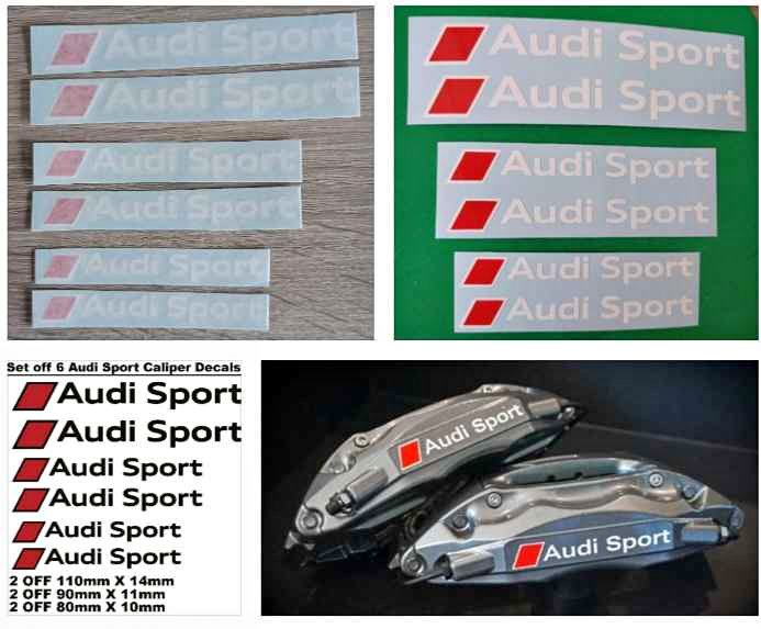Audi Sport brake caliper stickers decals sets - Private Seller Audi Sport brake caliper stickers decals sets - Private Seller