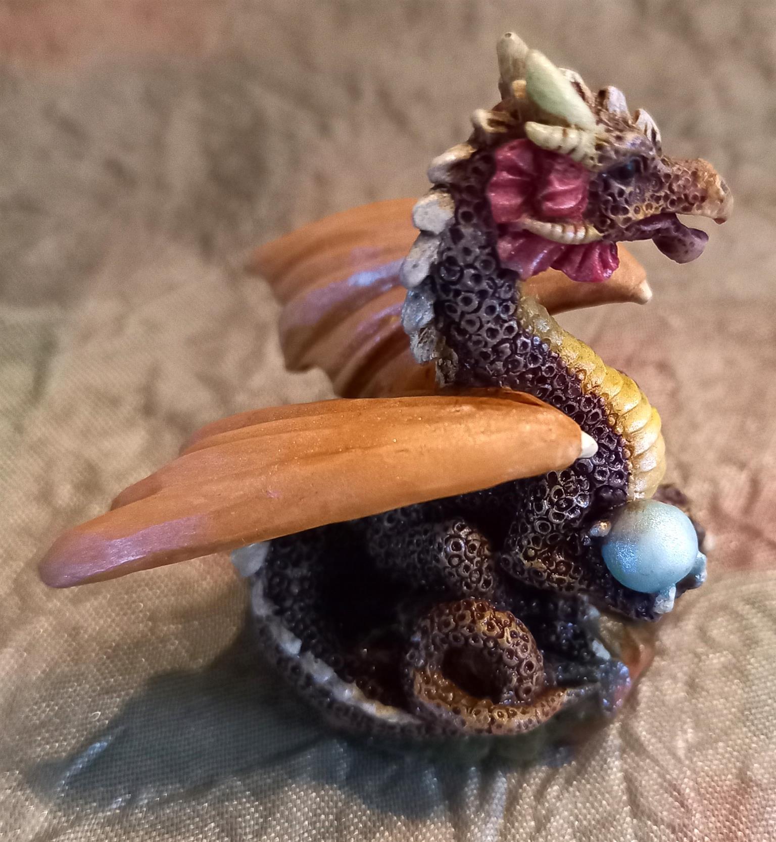 Fantasy resin sculpture set of 4