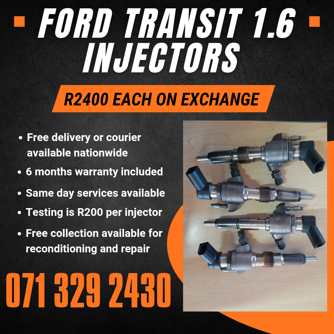 FORD TRANSIT 1.6 INJECTORS FOR SALE WITH WARRANTY INCLUDED - Private Seller FORD TRANSIT 1.6 INJECTORS FOR SALE WITH WARRANTY INCLUDED - Private Seller