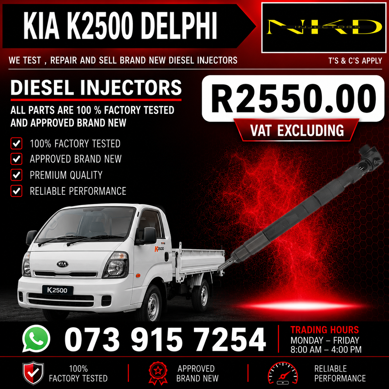 Kia_K2500_Delphi_Injectors_On_Repair - Private Seller Kia_K2500_Delphi_Injectors_On_Repair - Private Seller