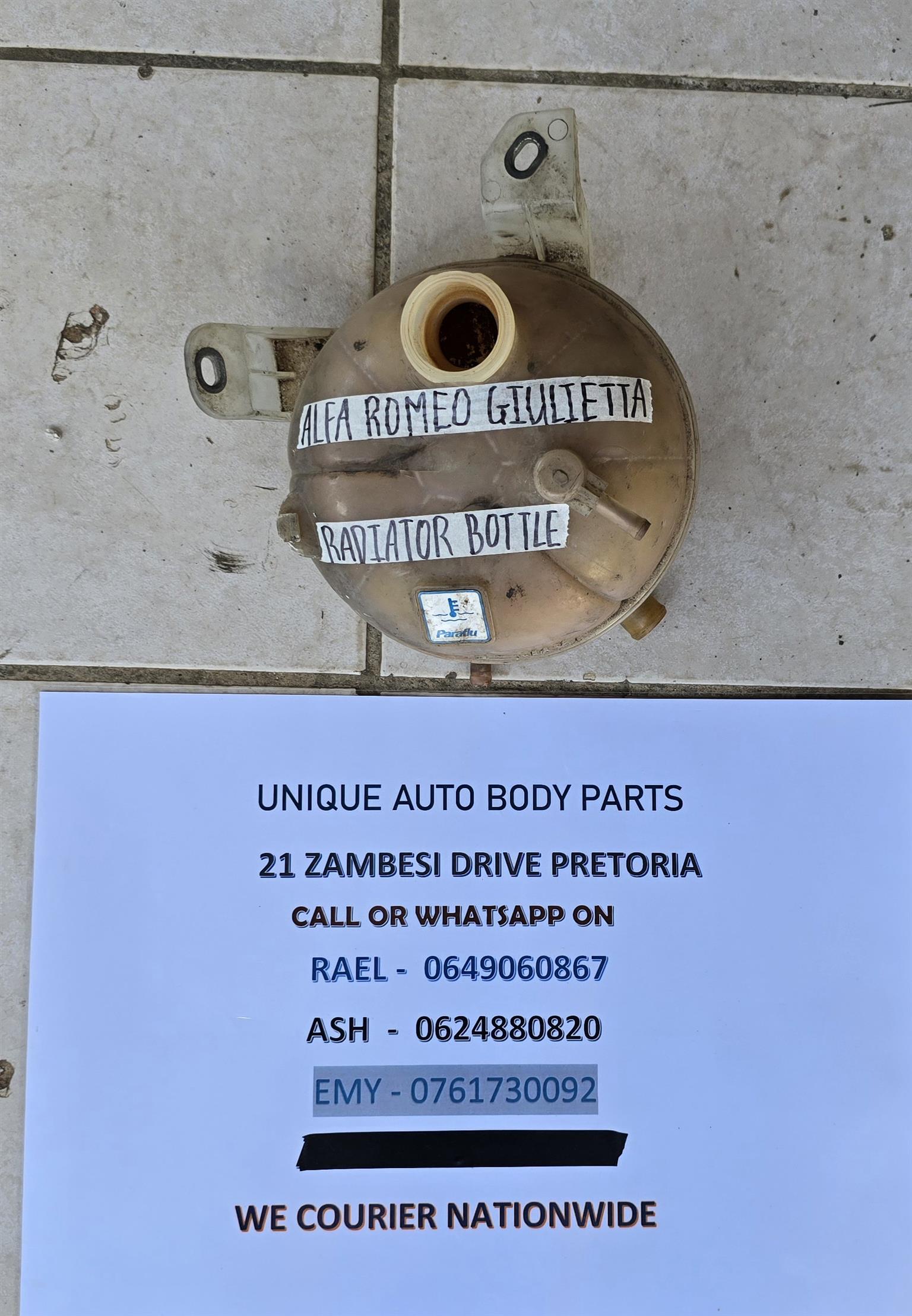 Genuine Original Alfa Romeo Giulietta Radiator Bottle Genuine Original Alfa Romeo Giulietta Radiator Bottle