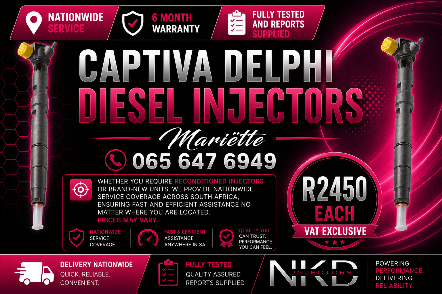 CAPTIVA DELPHI INJECTORS FOR SALE - Private Seller CAPTIVA DELPHI INJECTORS FOR SALE - Private Seller