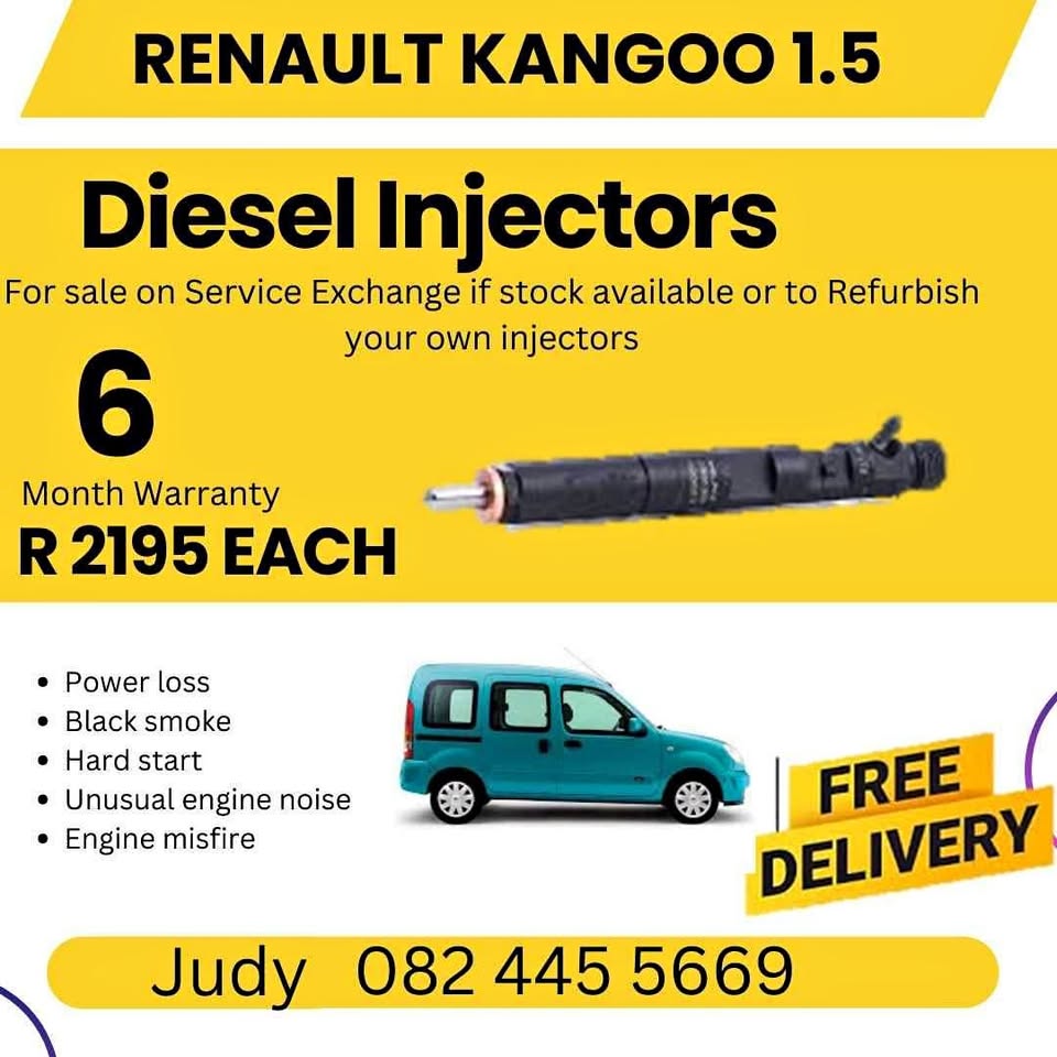 Renault Kangoo 1.5 Diesel Injector for sale on service exchange or to recon