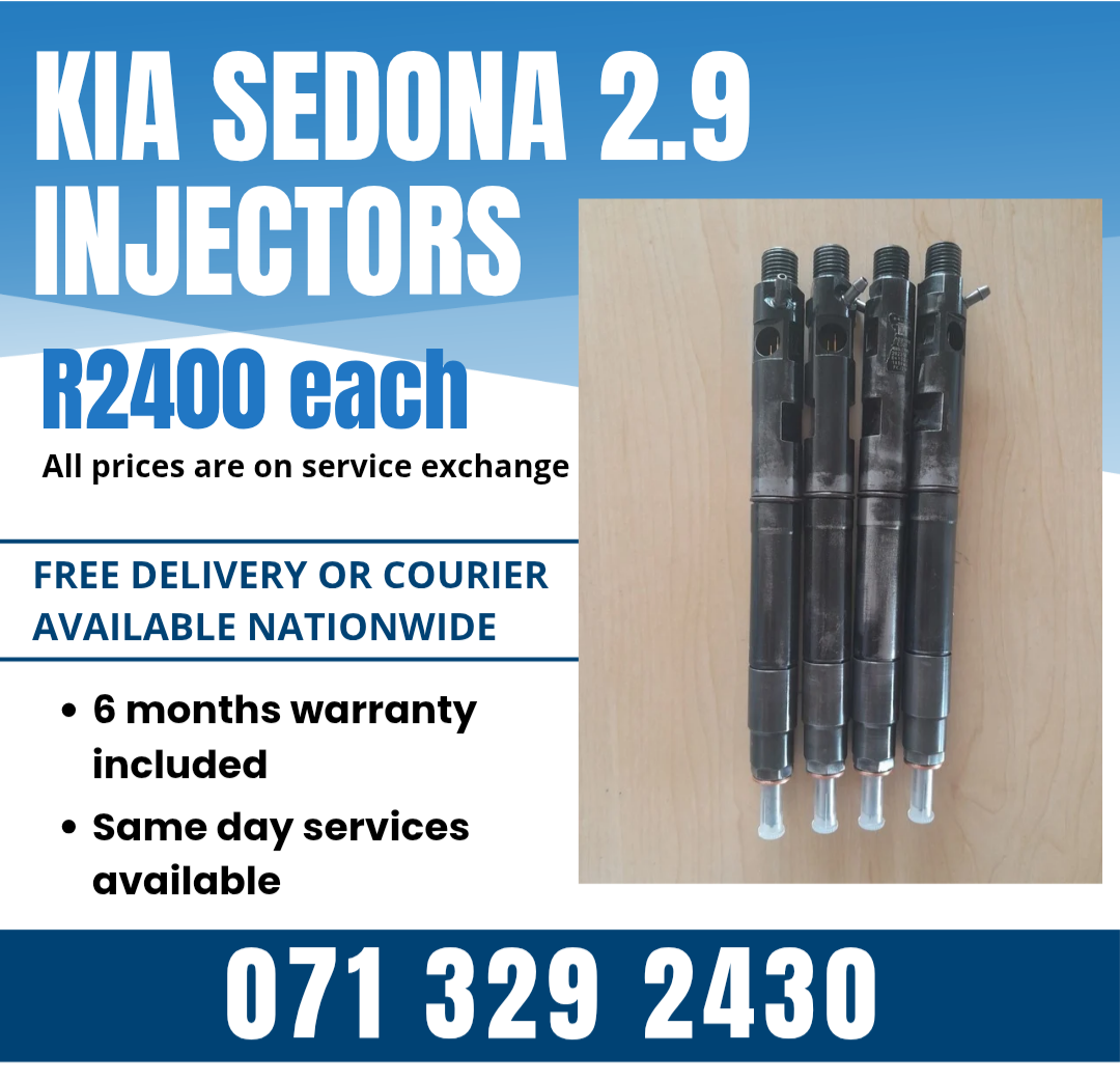 KIA SEDONA 2.9 INJECTORS FOR SALE WITH WARRANTY ON
