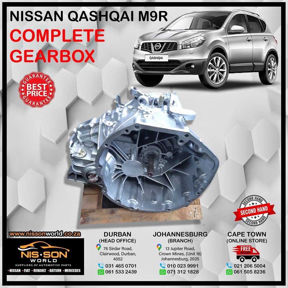 NISSAN QASHQAI M9R COMPLETE GEARBOX - Private Seller NISSAN QASHQAI M9R COMPLETE GEARBOX - Private Seller