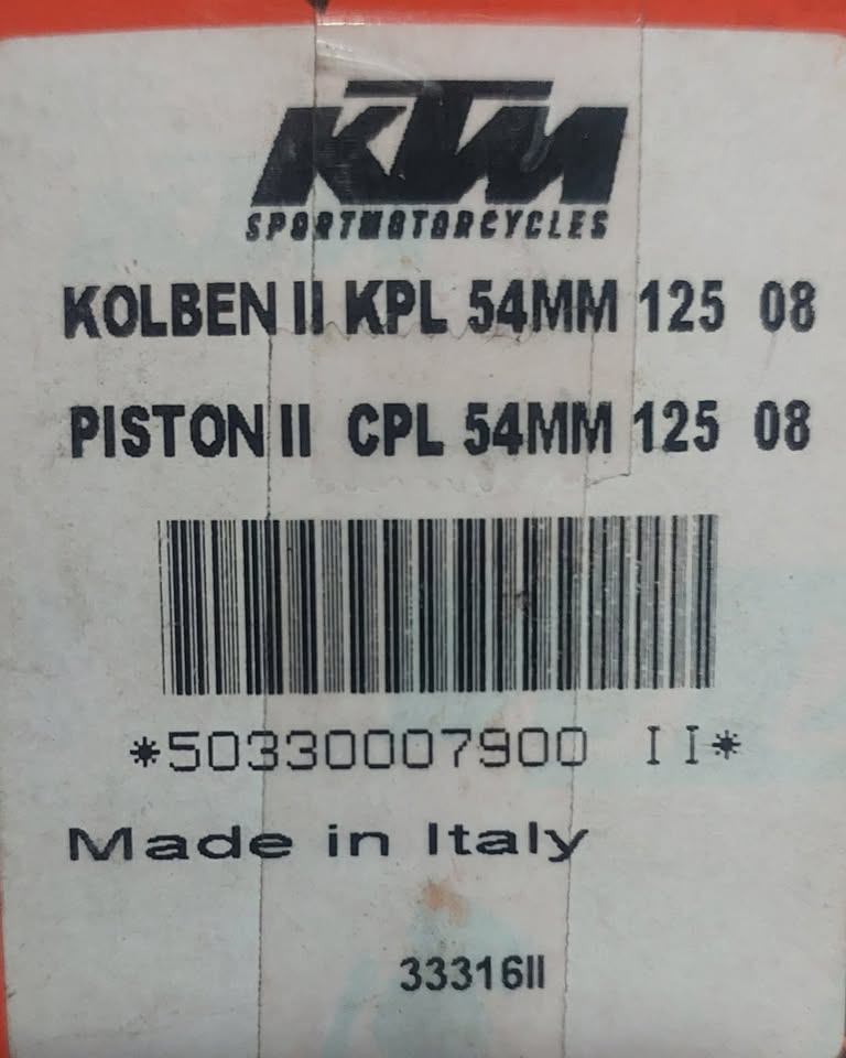 NEW PISTON: KTM,YAMAHA
