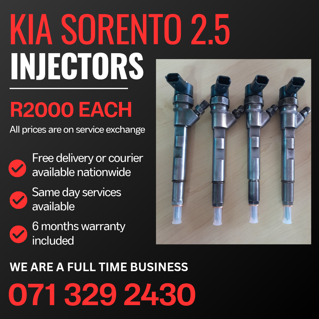 KIA SORENTO 2.5 DIESEL INJECTORS FOR SALE WITH WARRANTY - Private Seller KIA SORENTO 2.5 DIESEL INJECTORS FOR SALE WITH WARRANTY - Private Seller