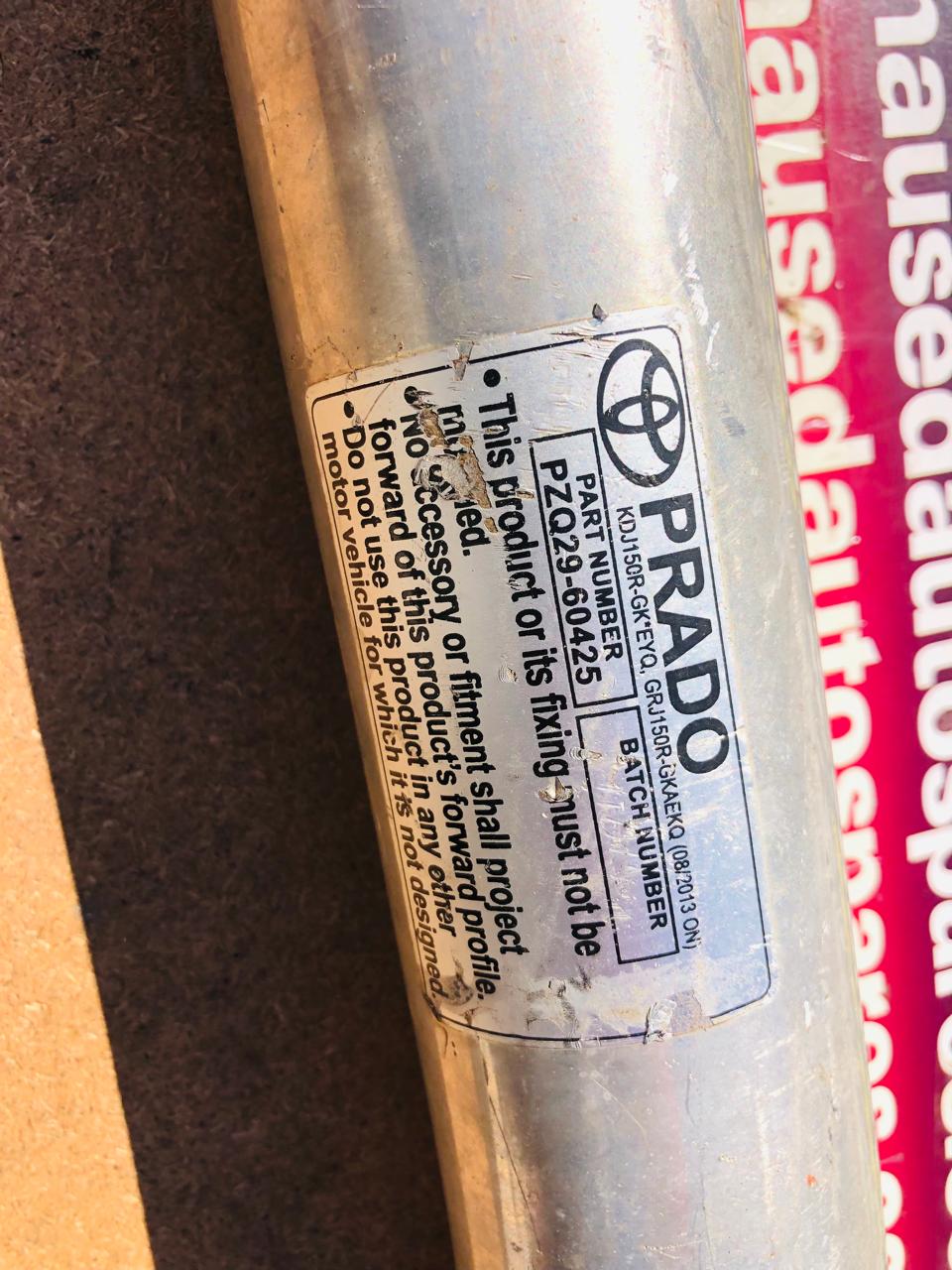 Toyota Prado 150 series Alloy nudge bar (no bracket) - Private Seller Toyota Prado 150 series Alloy nudge bar (no bracket) - Private Seller