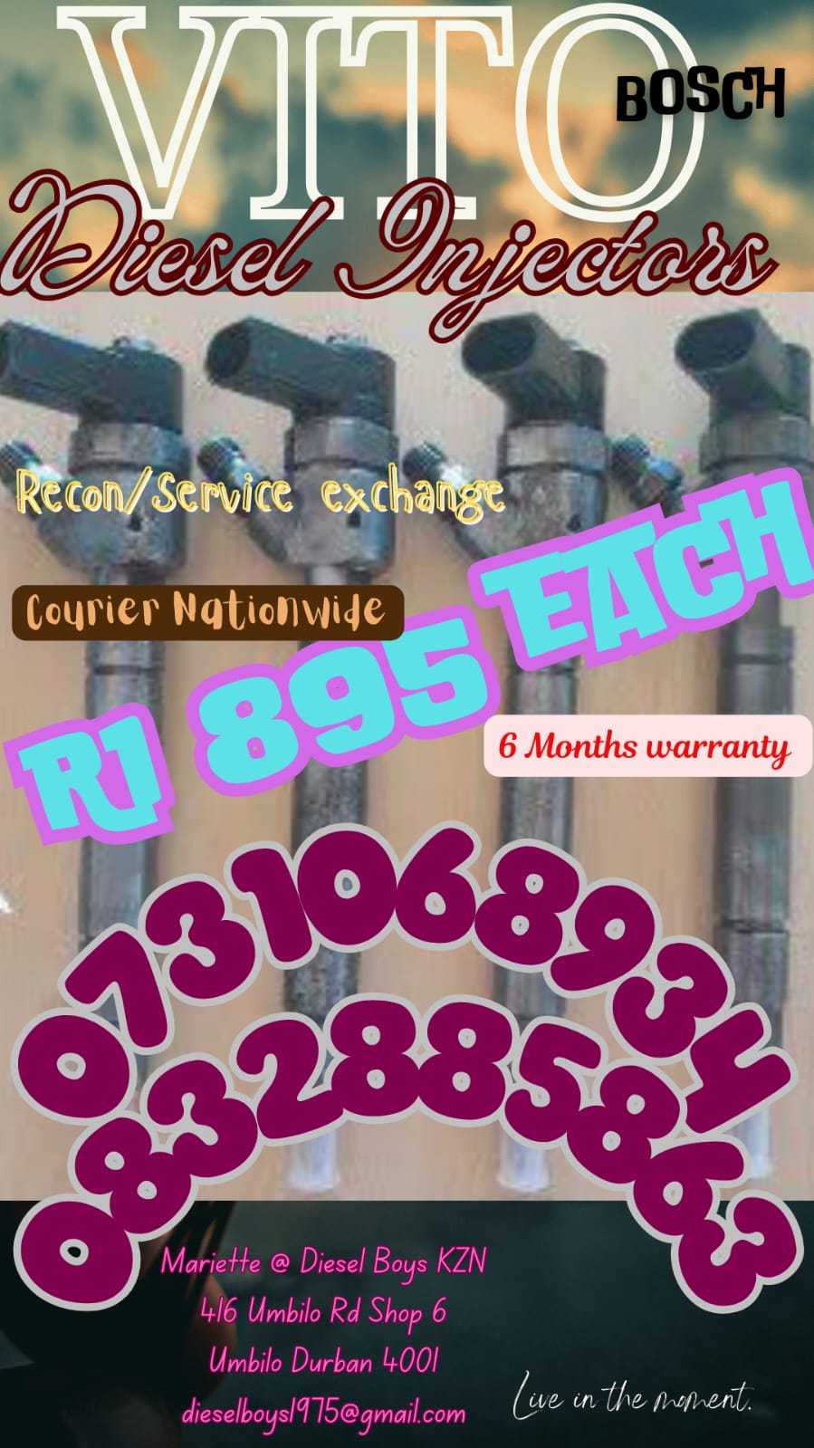Vito Bosch Diesel Injectors - Private Seller Vito Bosch Diesel Injectors - Private Seller