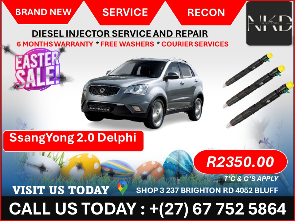Ssangyong 2.0L Delphi Diesel injectors - Private Seller Ssangyong 2.0L Delphi Diesel injectors - Private Seller