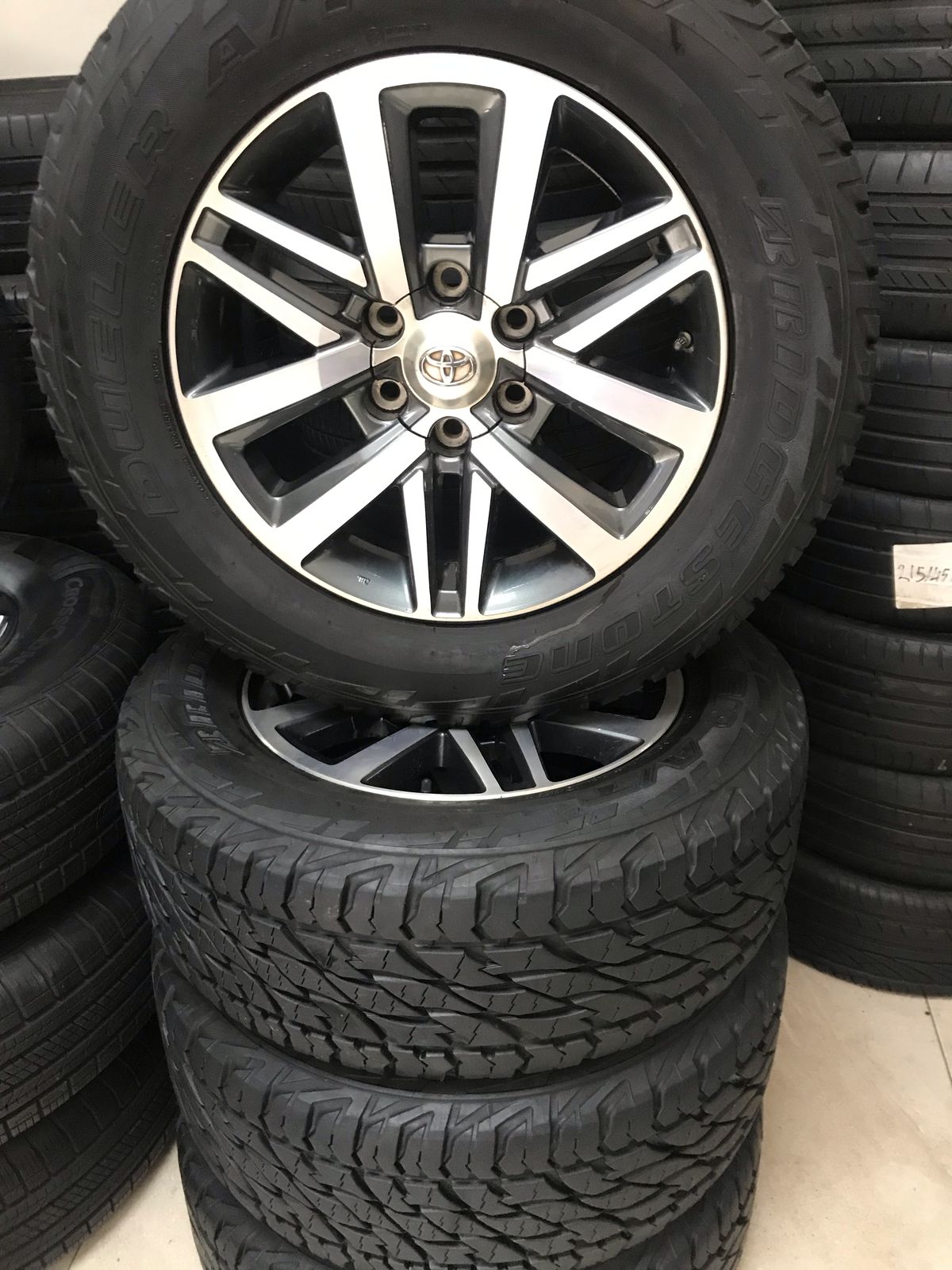 GD6 18inch Rim with Bridgestone dueler A/T 265/60R16 - Private Seller