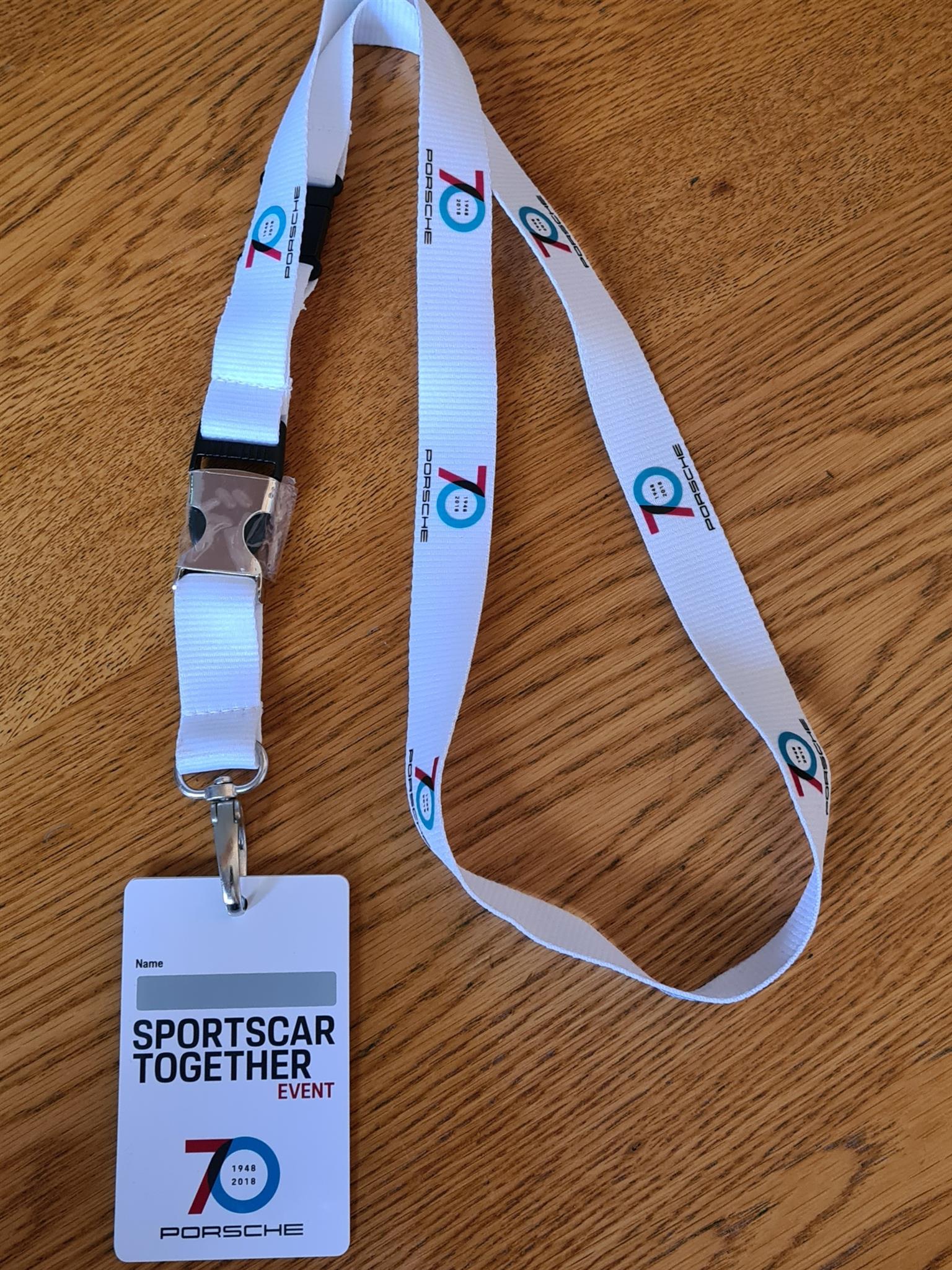 Porsche 70th Anniversary Lanyard / Keychain (Collectors Item)