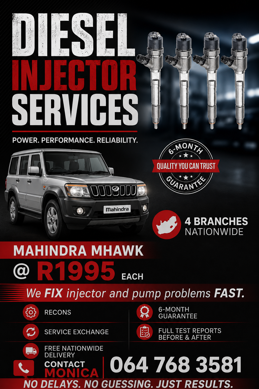 MAHINDRA MHAWK SAVE MONEY WITH RECONDITIONED DIESEL INJECTORS - Private Seller MAHINDRA MHAWK SAVE MONEY WITH RECONDITIONED DIESEL INJECTORS - Private Seller