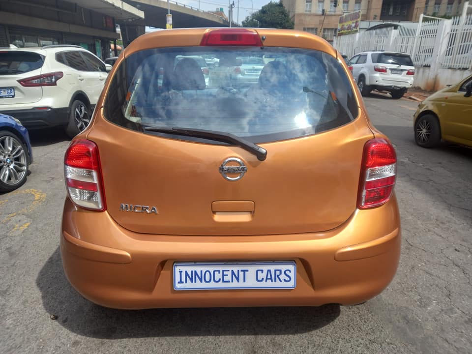 2014 NISSAN MICRA 1.6 PETROL, MANUAL TRANSMISSION, ORANGE COLOUR, MILEAGE 75000KM