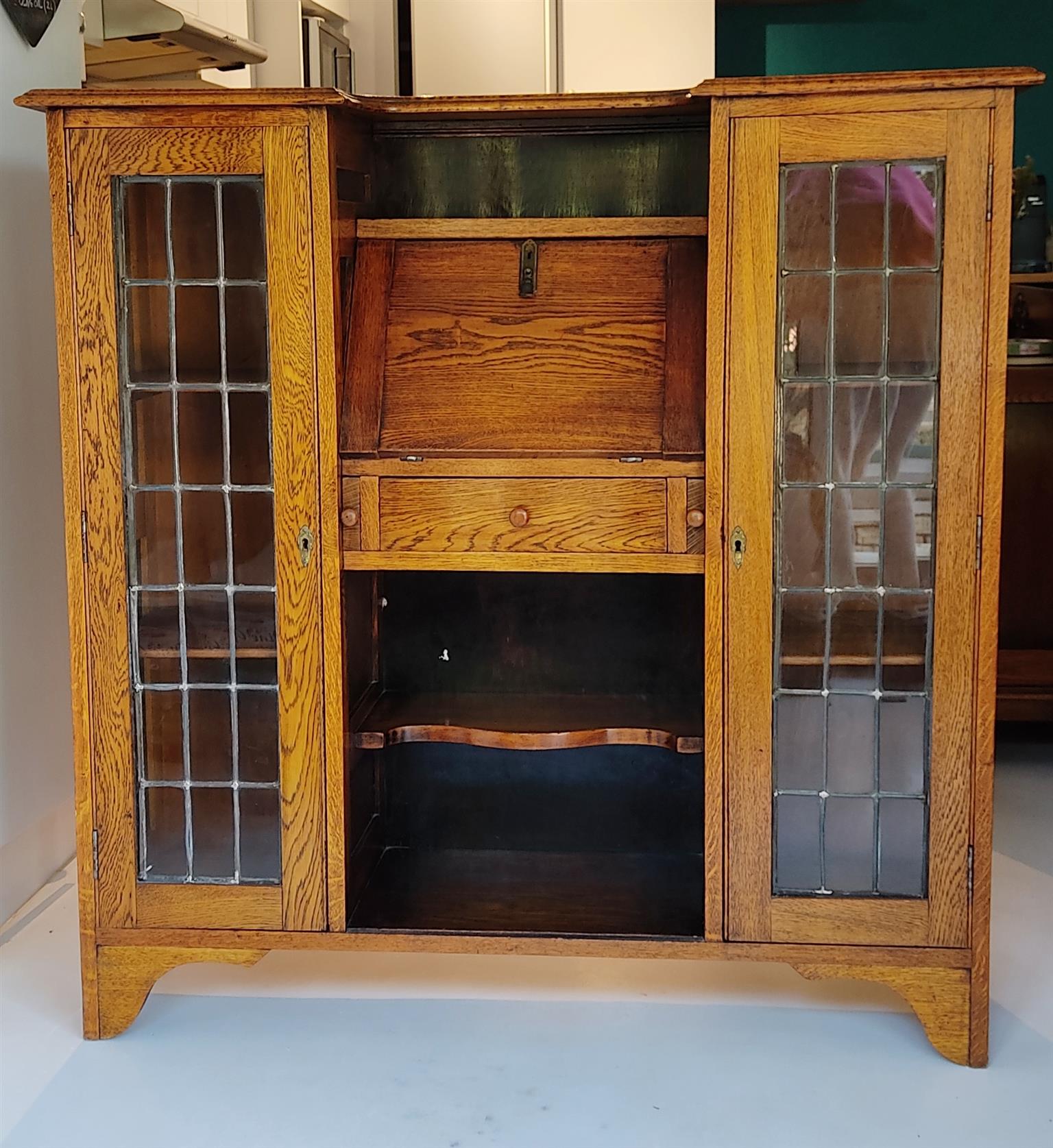 antique writing cabinet