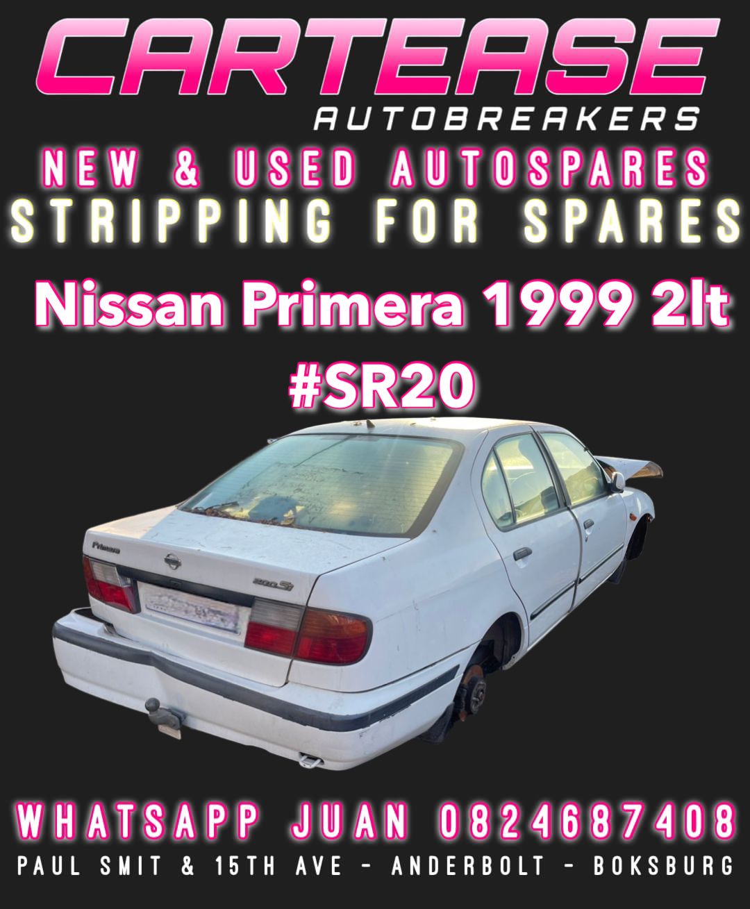 NISSAN PRIMERA 1999 2LT #SR20 STRIPPING FOR SPARES - Private Seller NISSAN PRIMERA 1999 2LT #SR20 STRIPPING FOR SPARES - Private Seller