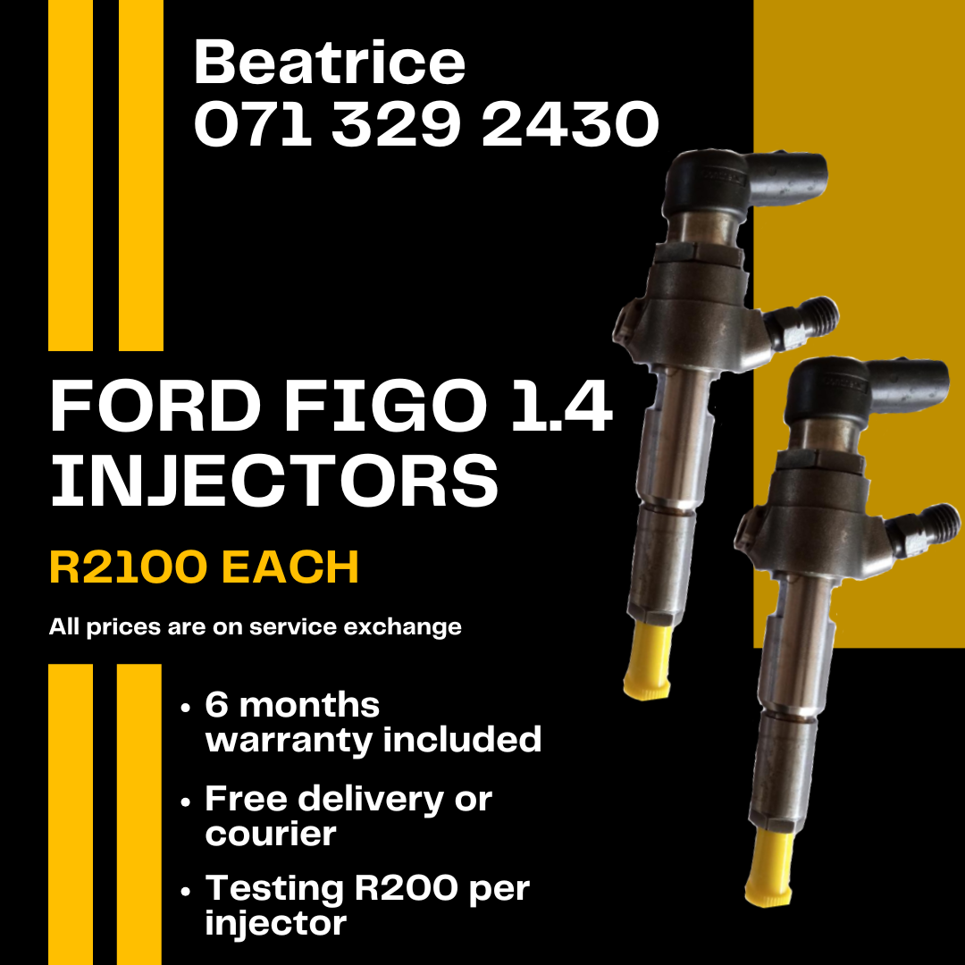 FORD FIGO 1.4 DIESEL INJECTORS FOR SALE WITH WARRANTY - Private Seller FORD FIGO 1.4 DIESEL INJECTORS FOR SALE WITH WARRANTY - Private Seller
