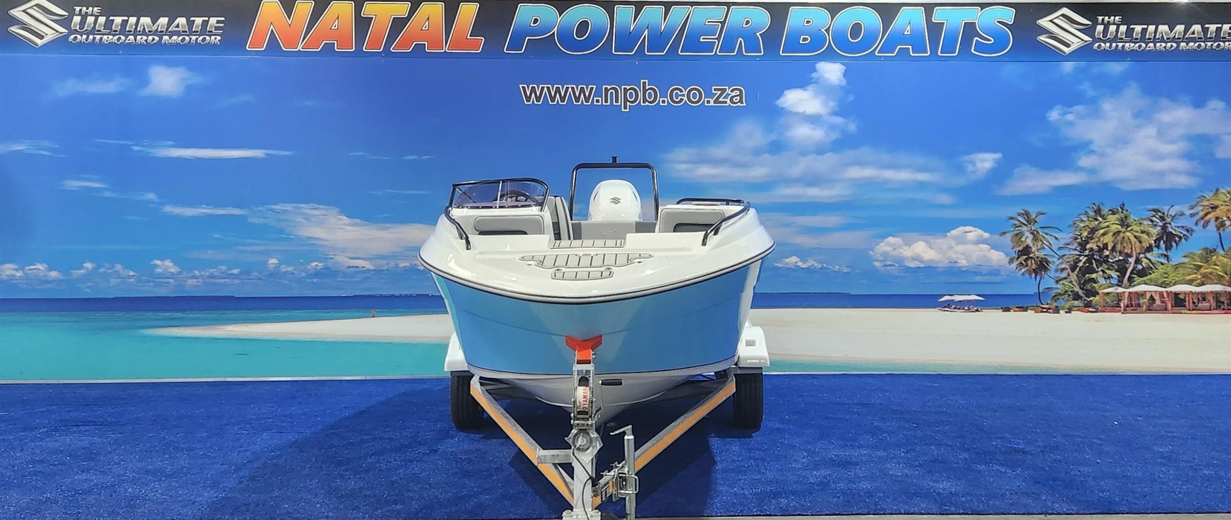 XF 170 ON TRAILER 140 HP SUZUKI 4 STROKE DRIVE BY WIRE
