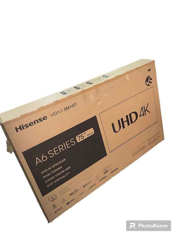 Brand new hissense 75 samrt 4k fremless new model 2022 ultra HD tv is on big special Brand new hissense 75 samrt 4k fremless new model 2022 ultra HD tv is on big special