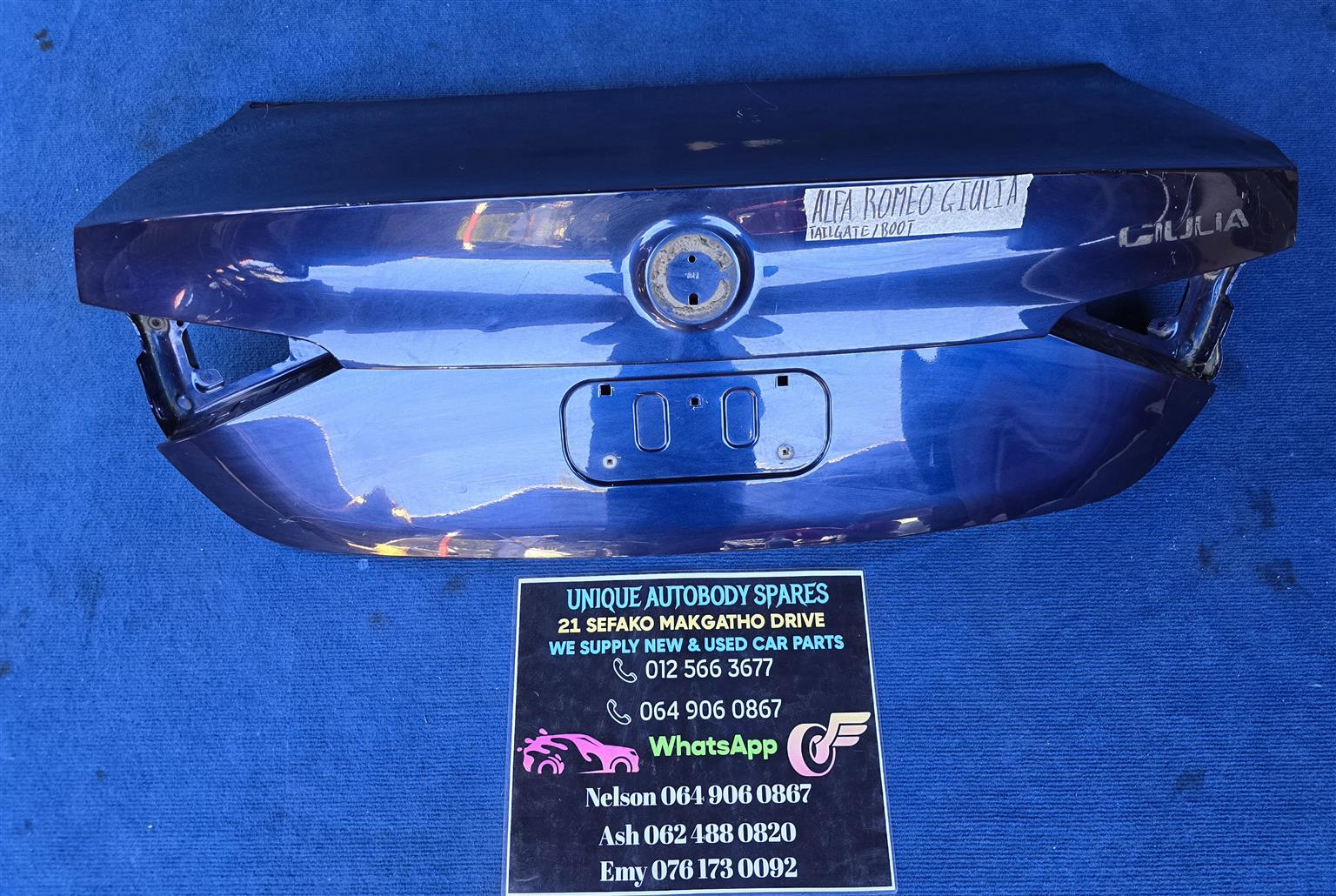 Alfa Romeo Giulia Boot Tailgate Orignal Alfa Romeo Giulia Boot Tailgate Orignal