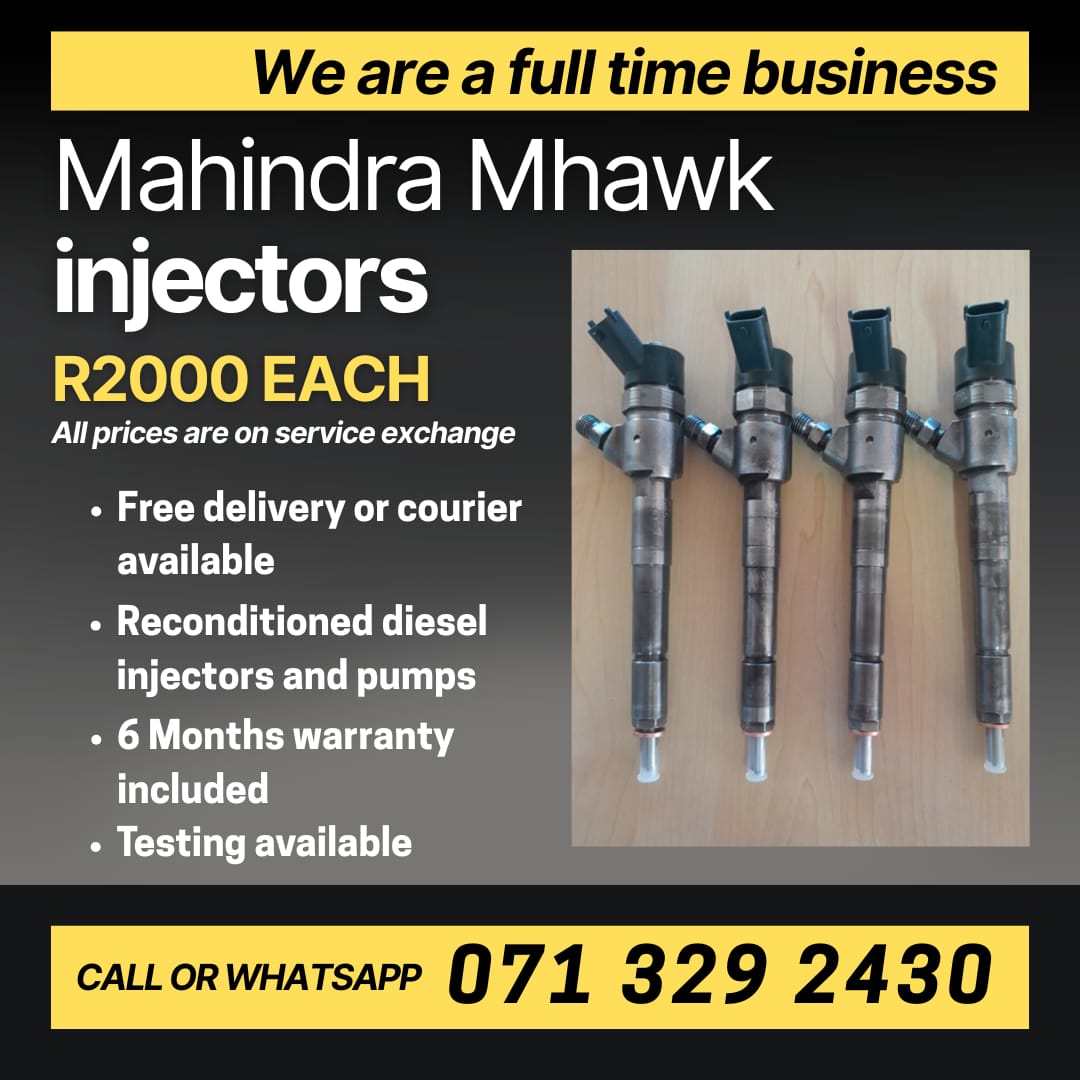 MAHINDRA MHAWK INJECTORS FOR SALE WITH WARRANTY - Private Seller MAHINDRA MHAWK INJECTORS FOR SALE WITH WARRANTY - Private Seller