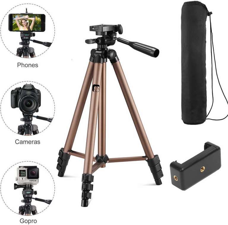 WT-310 tripod. Foldable. With carrying pouch. Multipurpose. Adjustable.