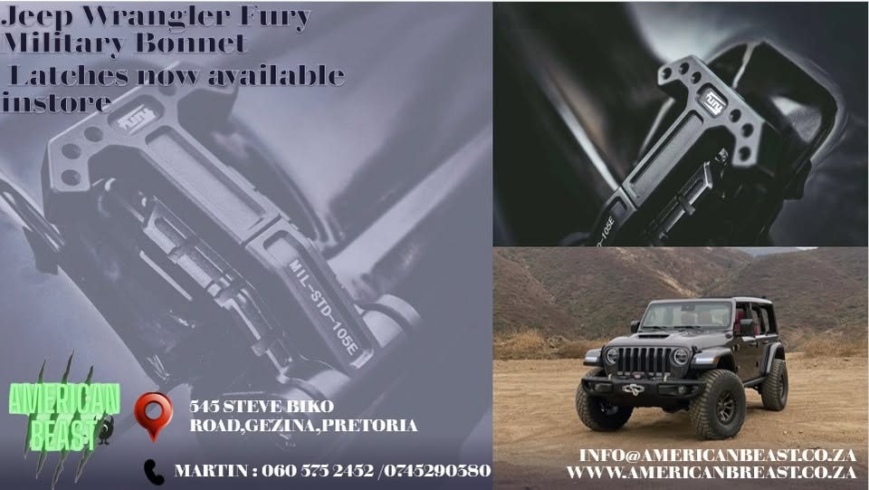 Jeep Wrangler Fury Military Bonnet Latches for sale!!! - Private Seller Jeep Wrangler Fury Military Bonnet Latches for sale!!! - Private Seller