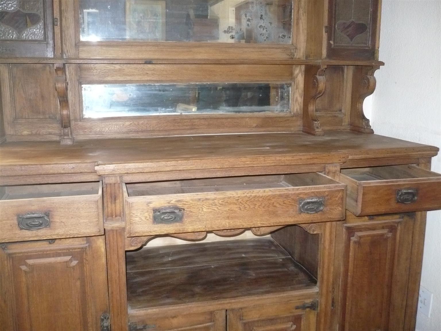 Antique Solid Wood Buffet