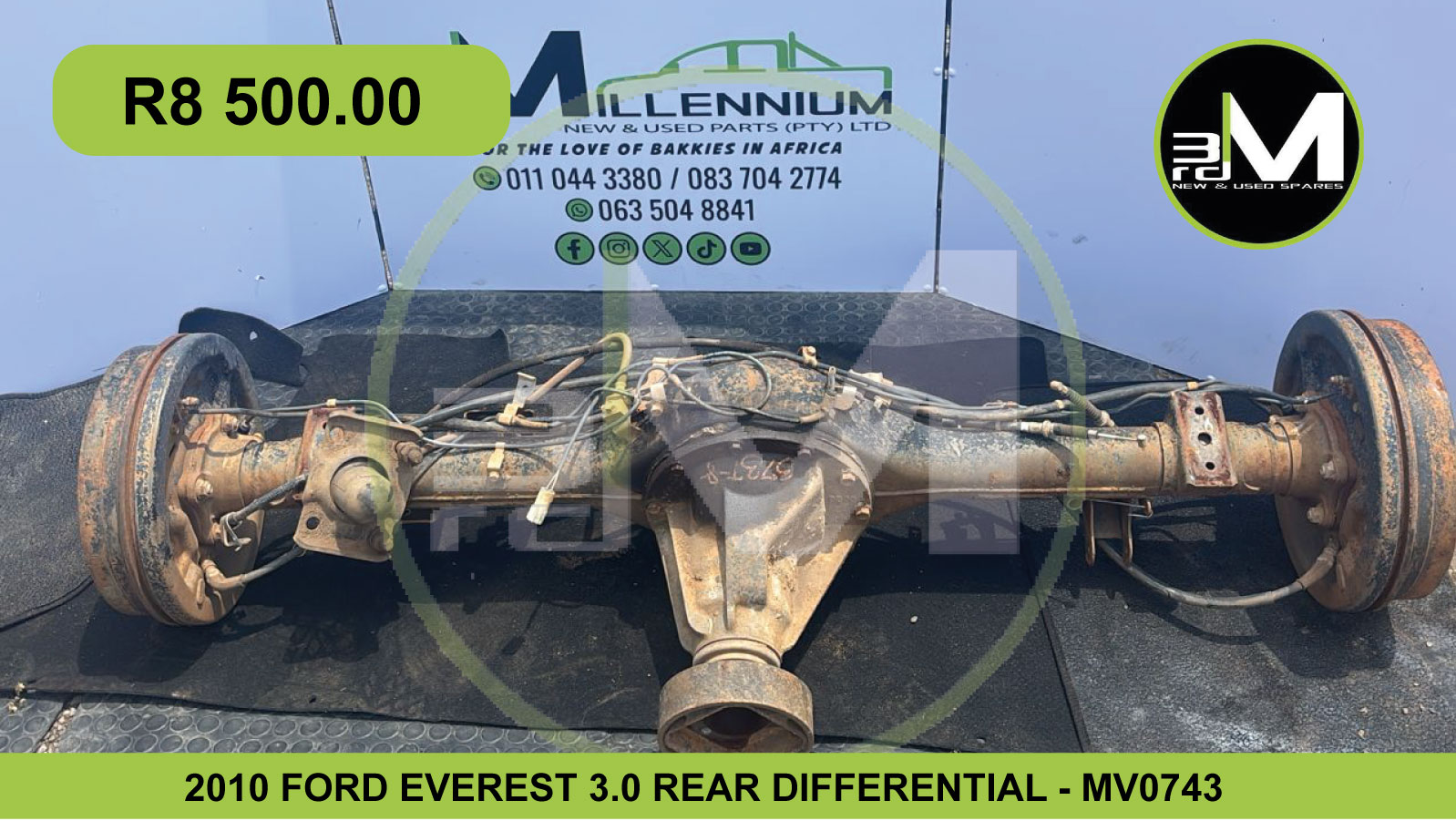 2010 FORD EVEREST 3.0 REAR DIFFERENTIAL - MV0743 - Private Seller 2010 FORD EVEREST 3.0 REAR DIFFERENTIAL - MV0743 - Private Seller