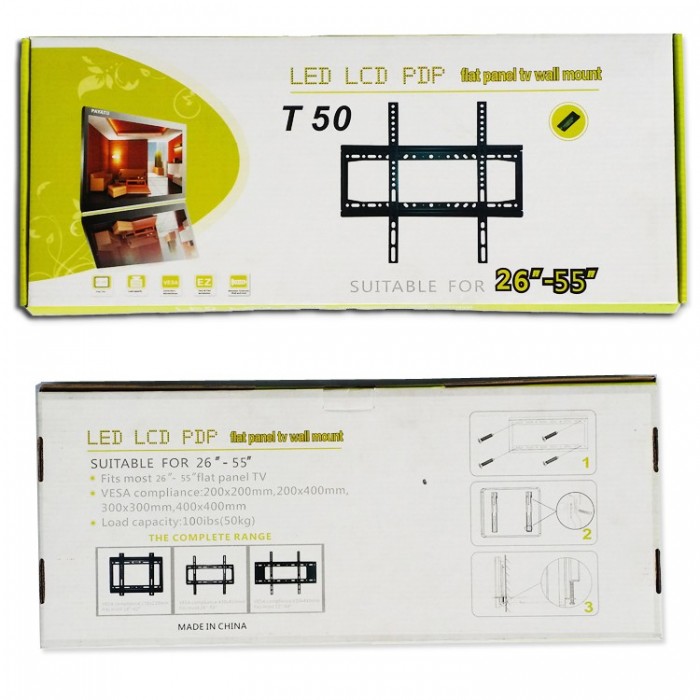 TV Wall Mount Bracket, Flat Panel TV Wall Mount Bracket 26inch to 55inch. Brand New Products.