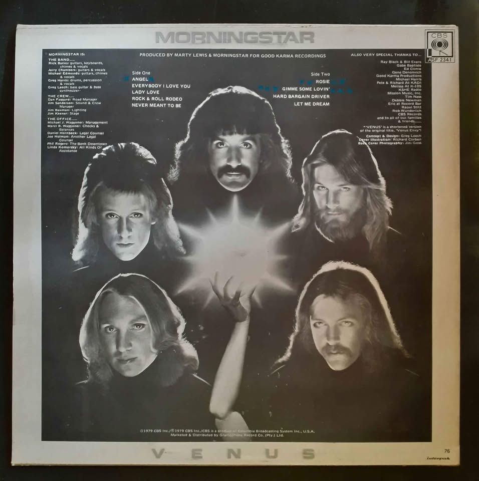 Morningstar – Venus LP Record Morningstar – Venus LP Record