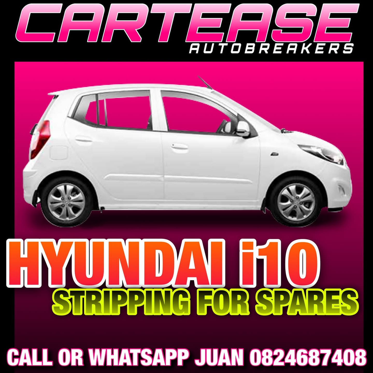 HYUNDAI I10 1.2LT #G4LA 2010 STRIPPING FOR SPARES - Private Seller HYUNDAI I10 1.2LT #G4LA 2010 STRIPPING FOR SPARES - Private Seller