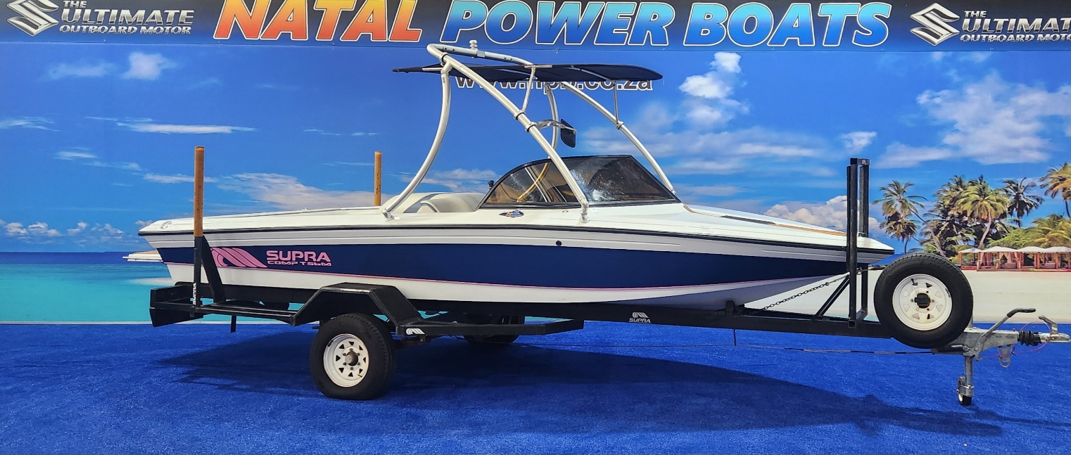 SUPRA 20 FT ON TRAILER 5.7 L FORD V 8